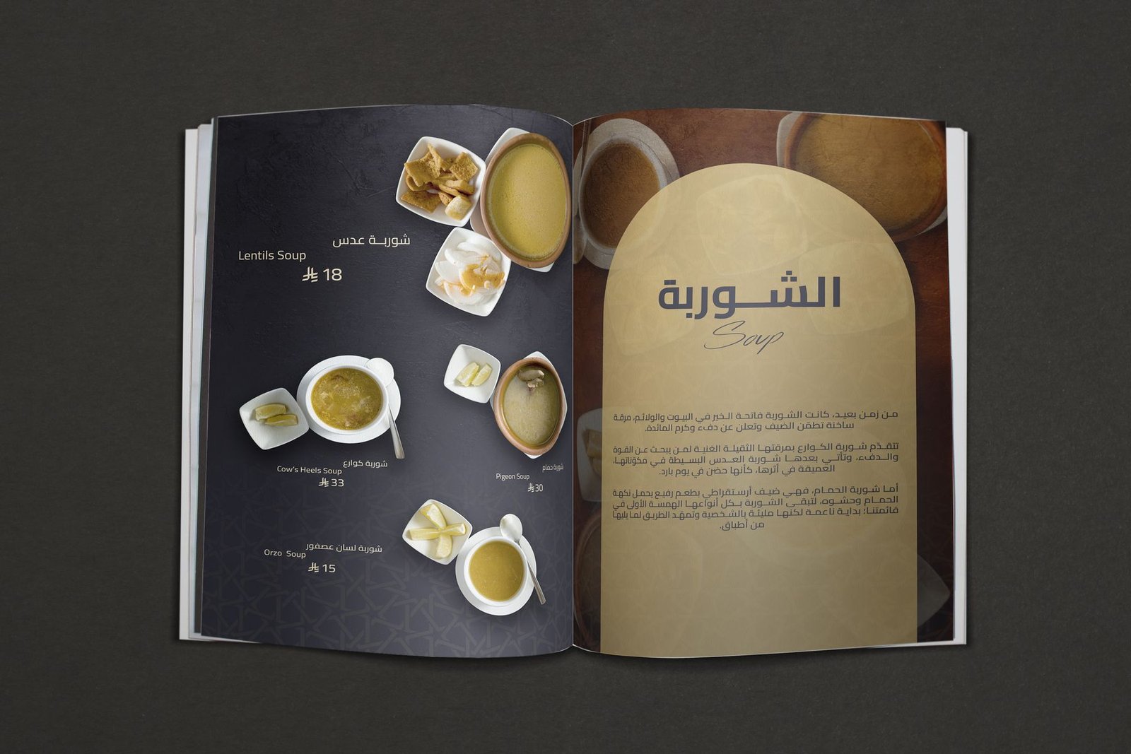 The menu 4